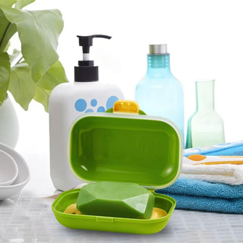 EOWVISN 3 Piece Soap Dish, Portable Soap Dish, Drain Soap Dish, Waterproof Soap Dish, Suitable For Travel, Camping, Gym, Bathroom, Etc.