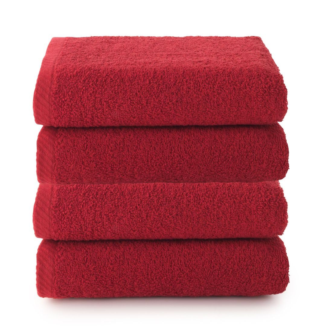 Top Towel Plus Set of 4 Bath Towels and Washbasin 100% Cotton | Soft, Absorbent and Durable Towels 50 x 100 cm | Ideal Set for Modern Bathroom