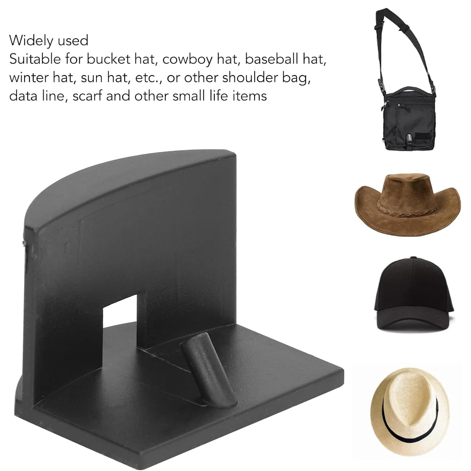 10 Pcs Adhesive Hat Hooks for Wall Mounted,Cap Hat Storage Holder for Wall
