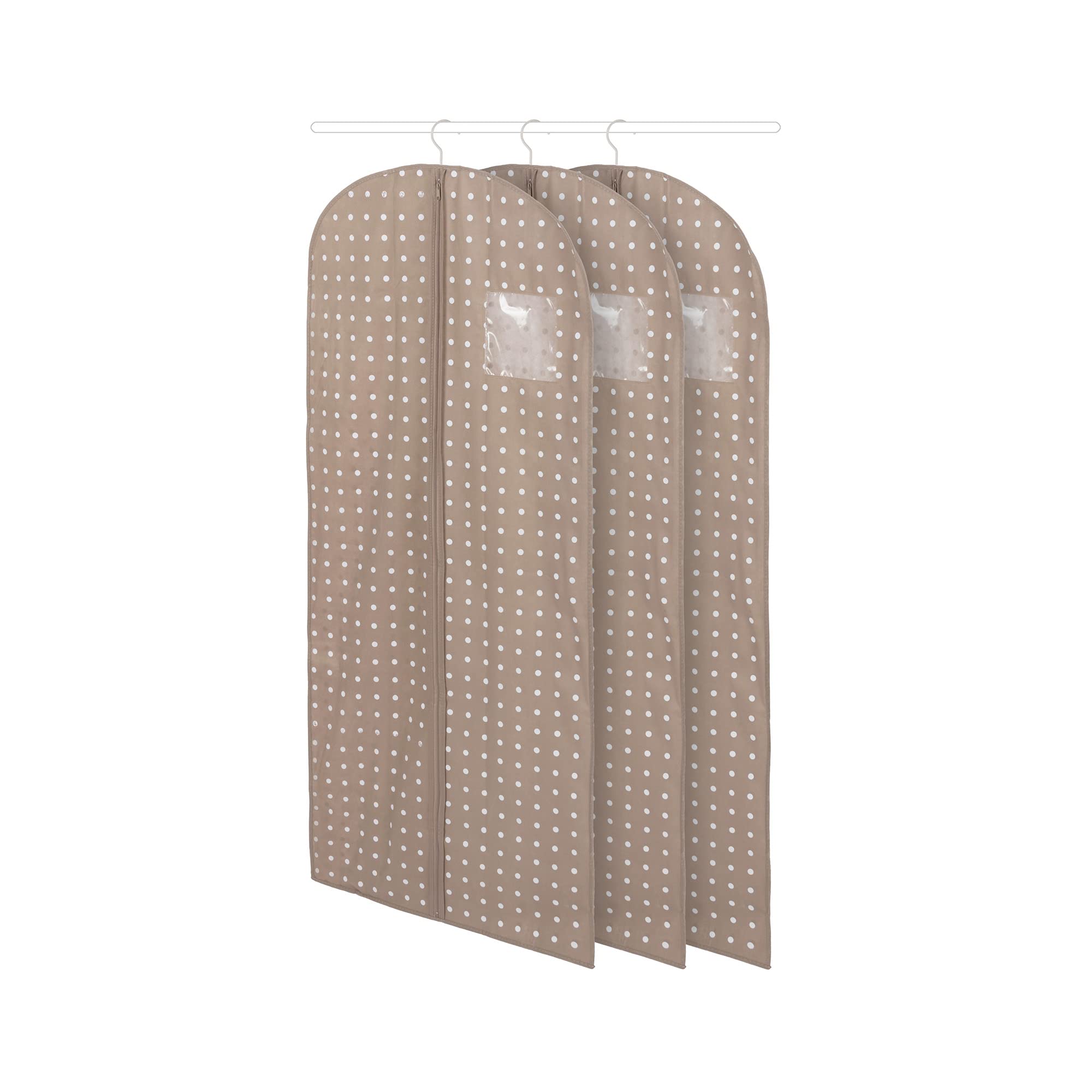 Compactor Rivoli Dress Bags Set of 3 - Beige, 60X137 cm, Non-Woven 75G Material