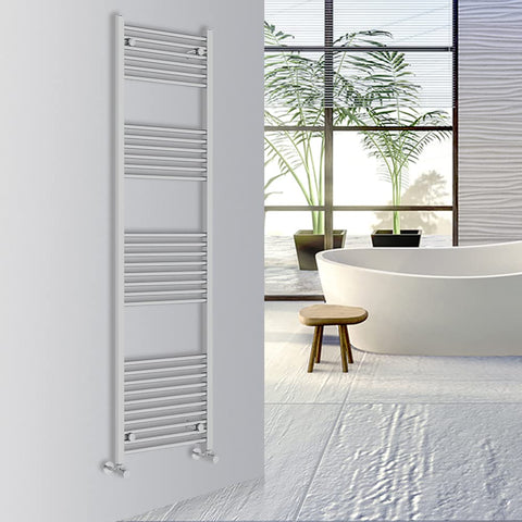 Warmehaus Straight Bathroom Heated Towel Rail Warmer 1800x500mm Chrome