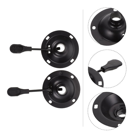 NUOBESTY Chair Chassis Round Tray 9.84 in Swivel Chair Bracket Metal Base Plate Replacement Accessories for Office Seating and Home Use