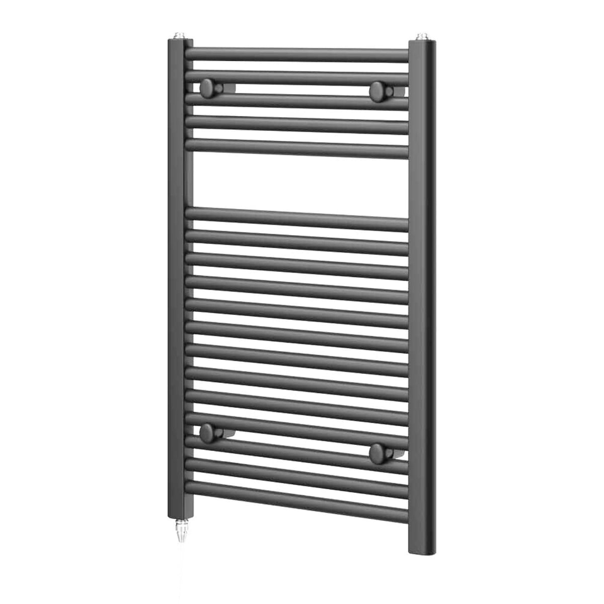 Newark Anthracite Electric Heated Towel Rail Wall Mounted Slim Ladder Design Bathroom Radiator - 770mm x 500mm