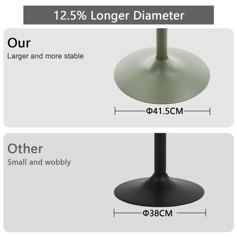 YOUTASTE Bar Stools Set of 2, Breakfast Bar Chairs with Back, PU Leather Kitchen stools, Swivel Height Adjustable Barstools, Modern (All Olive)