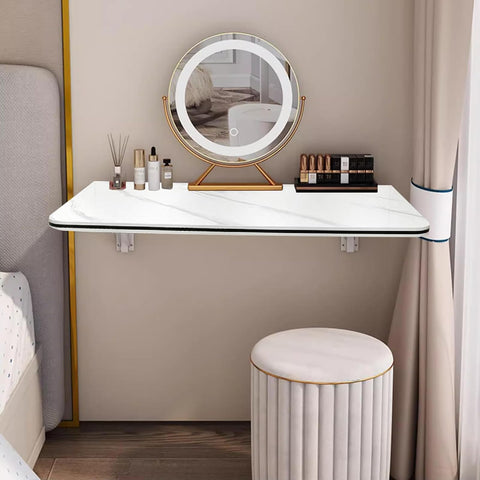 FGHDFH Wall Mounted Folding Table for Computer, Floating Desk for Wall Small Spaces