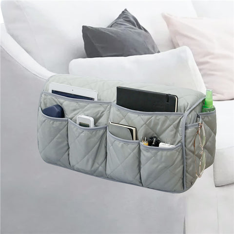 XGOPTS Sofa Armrest Hanging Organiser with 14 Pockets | Couch Armchair Storage Bag