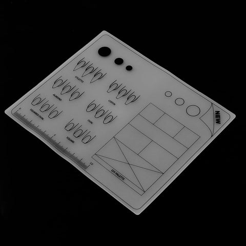 VOANZO Silicone Nail Training Mat Acrylic Application Trainer Sheet Reusable & Laminated for Professional Practice