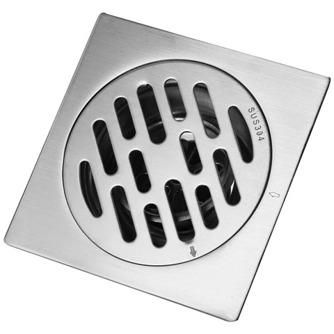 Raguso Thick Stainless Steel Square Anti-odor Bathroom Floor Drain Cover Waste Gate Shower Drainer Bathroom Kitchen(style 2)