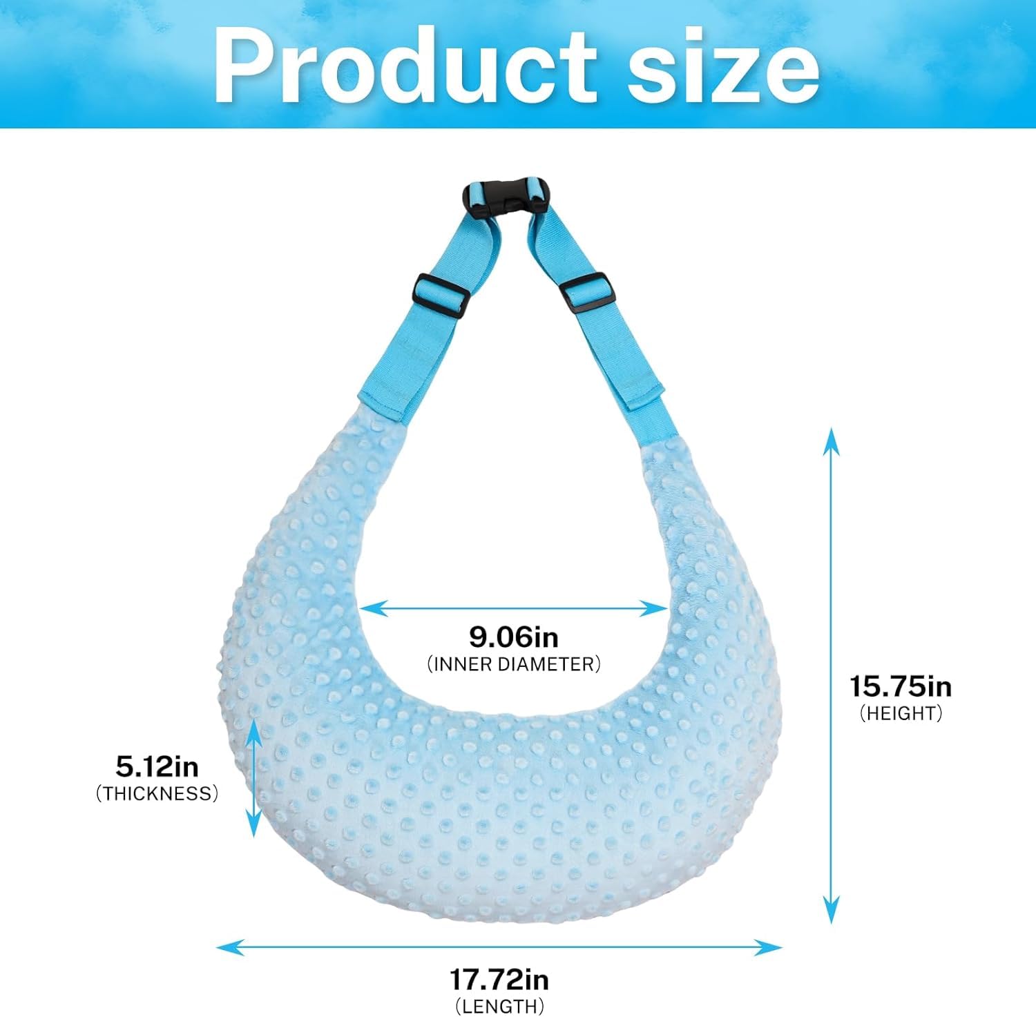 OUWERALL Wheelchair Pillow, Cotton, Adjustable Lumbar Support, Breathable, Arm Support, Lumbar Protection, Prevention of Forward Bumping