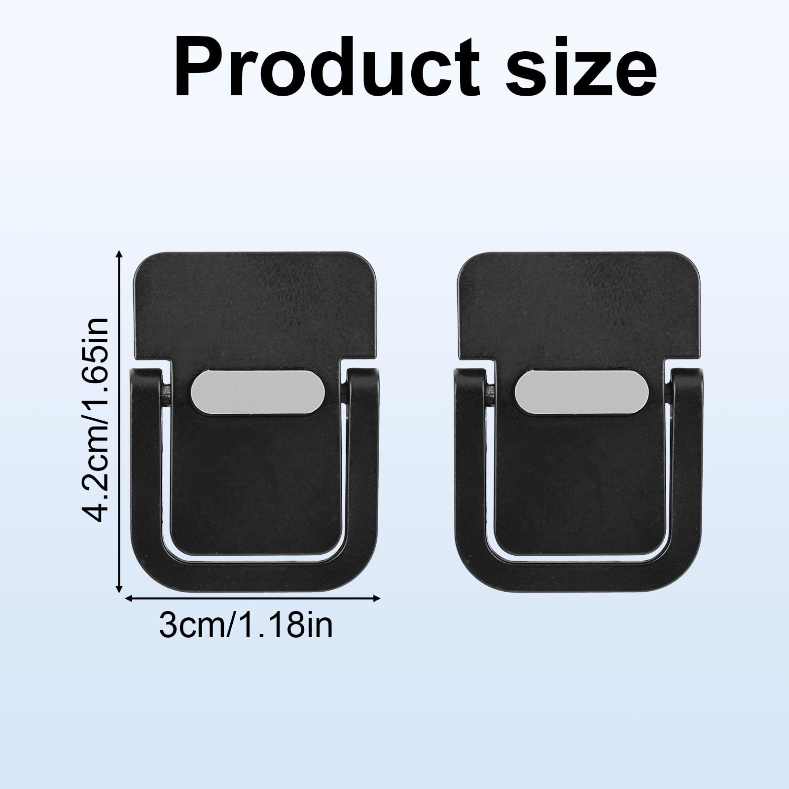 Penitue 2pcs Mini Portable Laptop Stand, Zinc Alloy Foldable Laptop Keyboard Riser Self-Adhesive Kickstand Invisible Computer Notebook Holder Lift