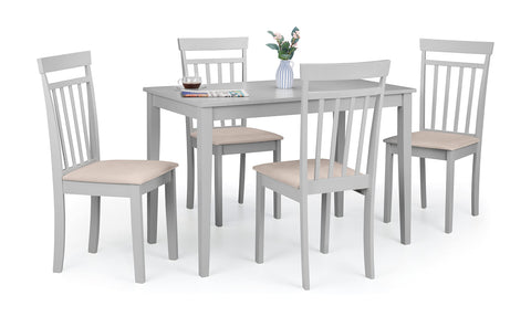 Julian Bowen Taku Dining Table for 4, Wood, Grey - H75 x W114 x D64cm