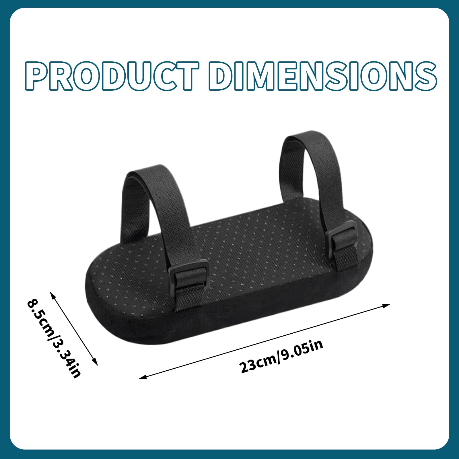2 Pack Ergonomic Office Chair Armrest Pads, Memory Foam Arm Covers