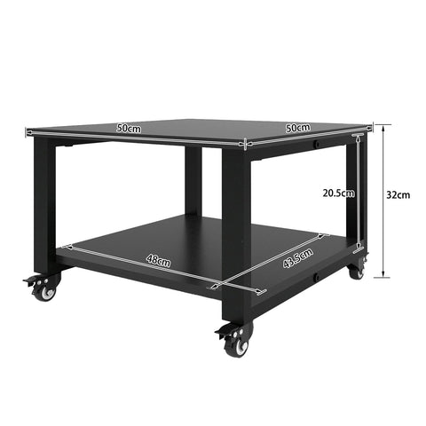 PUNCIA 2 Tiers Movable Laser Printer Copier Stand Cart for Home Office