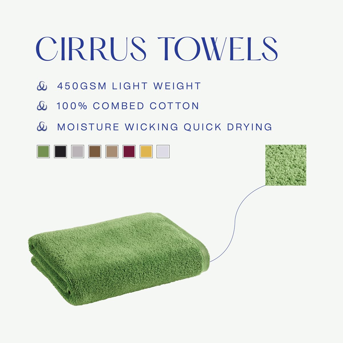 Christy Cirrus Family Towel Set | 6 Pieces | 2 Hand 2 Bath Towels 2 Bath Sheets | Quick Dry | Super Soft and Fluffy
