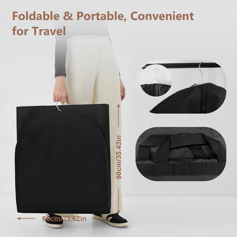 AMFUN 3 PCS Dress Bag,Full Length Travel Suit Bag with Zipper, Dust-proof Clothes Covers Protector Bags,Gown Garment Bag for Long Dresses, 180×60 cm