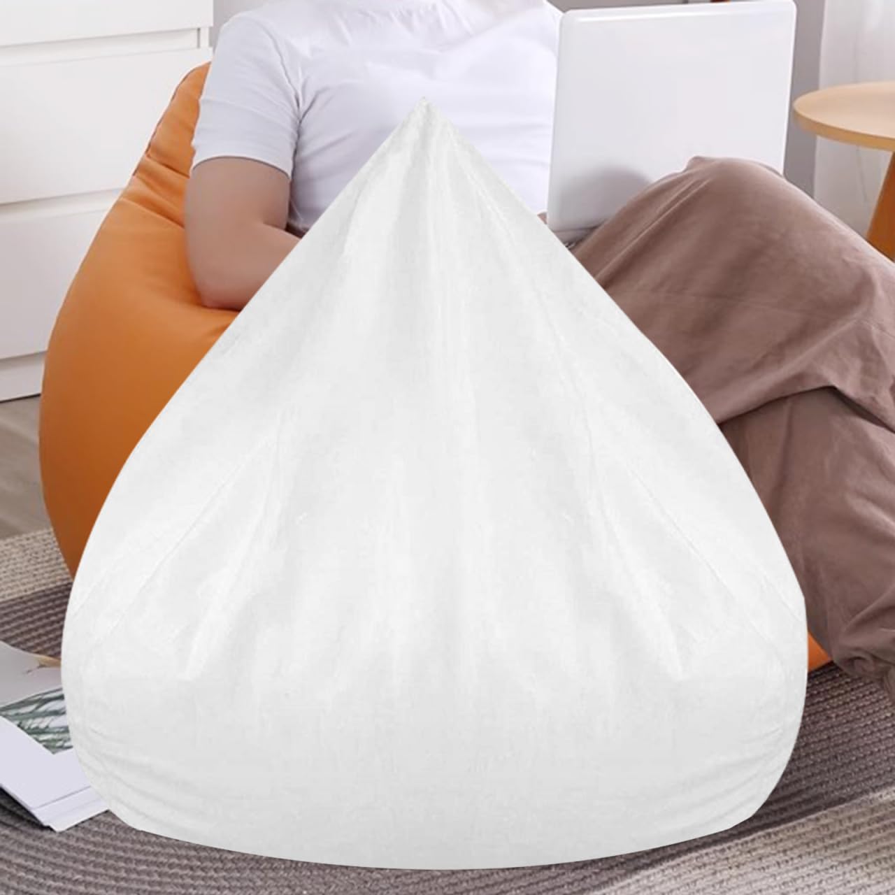 Cabilock Ergonomic Sofa Bean Bag Liner Replacement for Couch Soft Bean Bag Insert