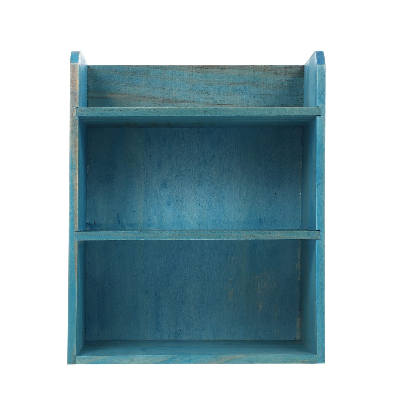 Garneck Solid Wood Desktop Storage Holder Multi-Layer Desk Shelf for Sundries Mini Bonsai Small Decor and Home Office Organisation 31.00 X 25.00 X