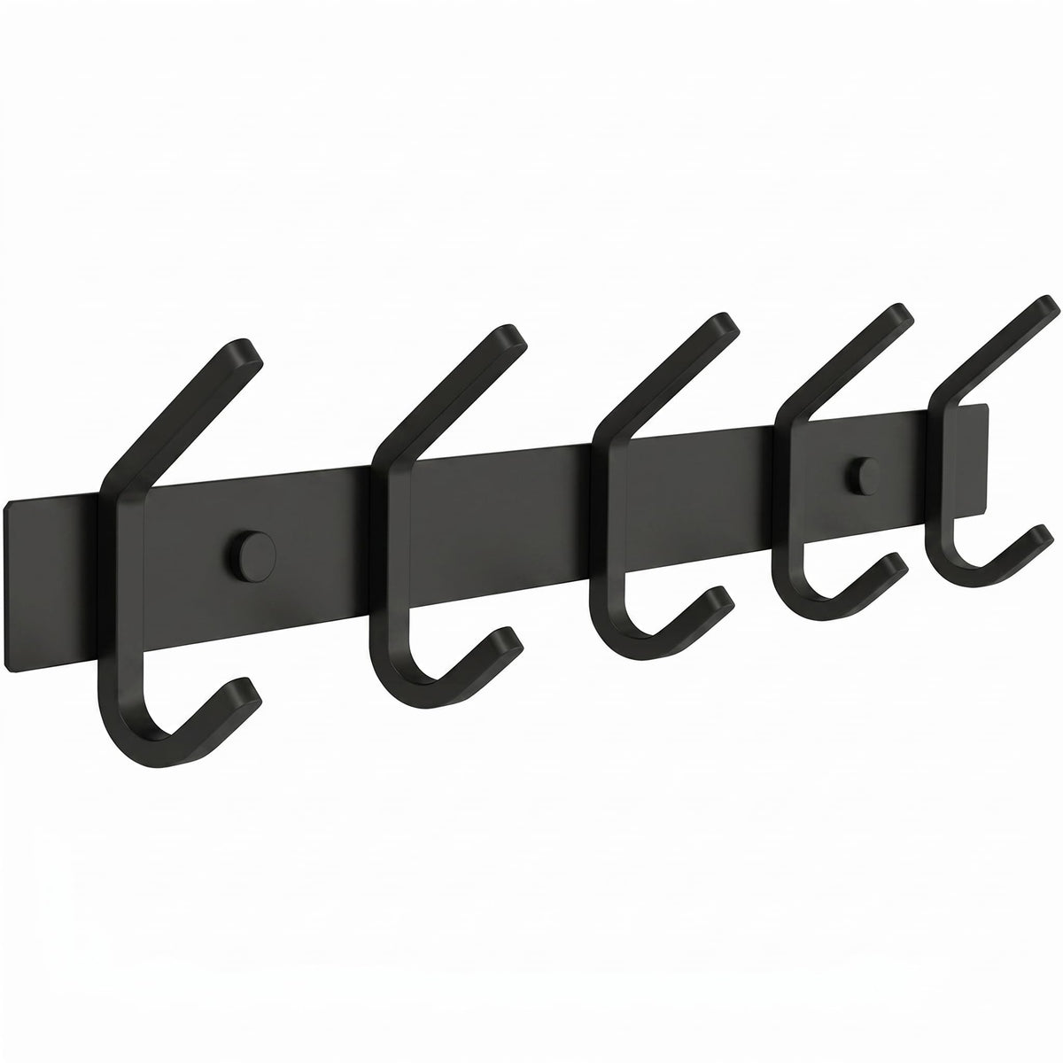 SAYONEYES Coat Rack Wall Mount with 5 Double Hooks for Hanging - 15 Inch Heavy Duty SUS304 Stainless Steel Matte Finish Waterproof