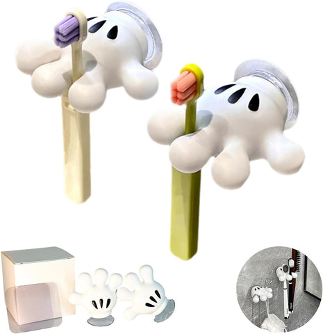 2 Pack Rain Boot Toothbrush Holder Silicone Cute Organizer for Your Bathroom Perfect Toothbrush Holder for Children,Safety Razor Stand Multi Purpose