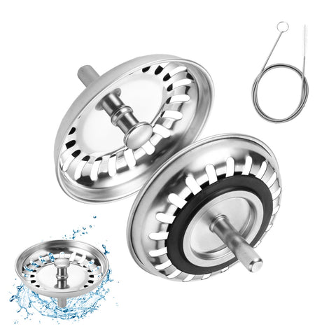 Sink Strainer Plug Replacement 79mm Stainless Steel Thickened Sink Stopper