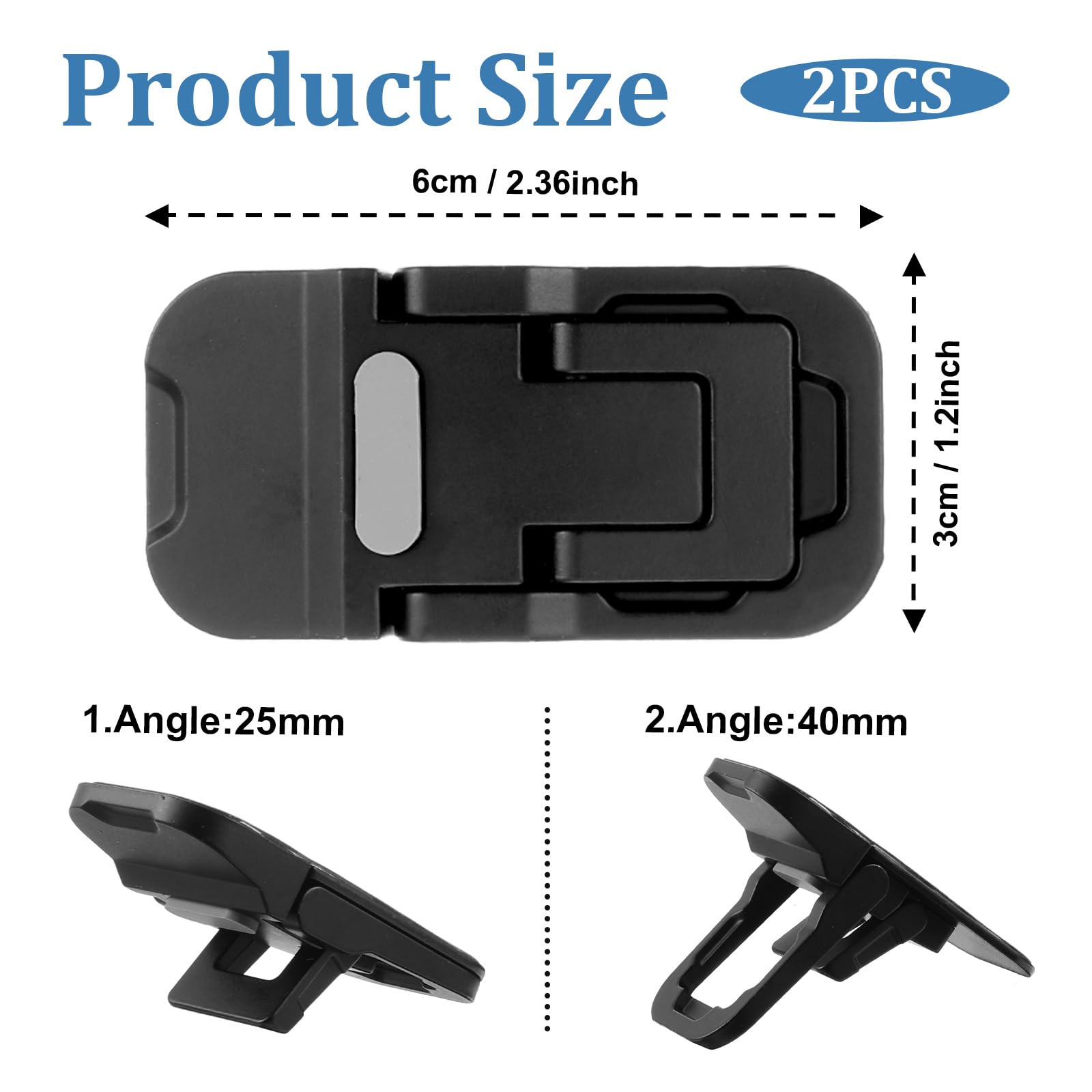 Bewudy 2 Pcs Portable Keyboard Riser, Dual Tilt Angle Adjustment Foldable Laptop Riser, Mini Computer Keyboard Stand for Desk