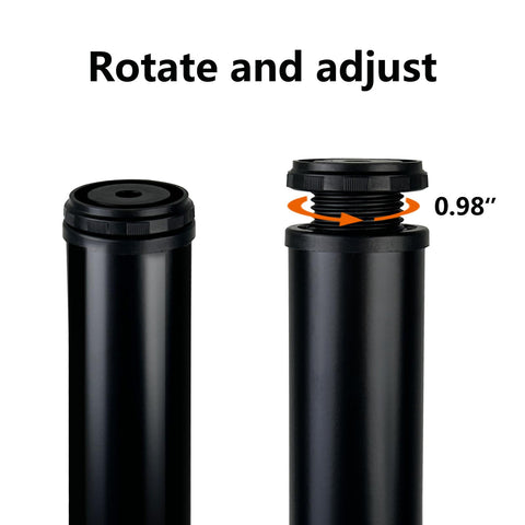 QLLY Table Legs 75cm/29.5 inch Adjustable Metal Desk Legs, 4 Pcs Furniture Legs, DIY Office Table Leg (75cm, Black)