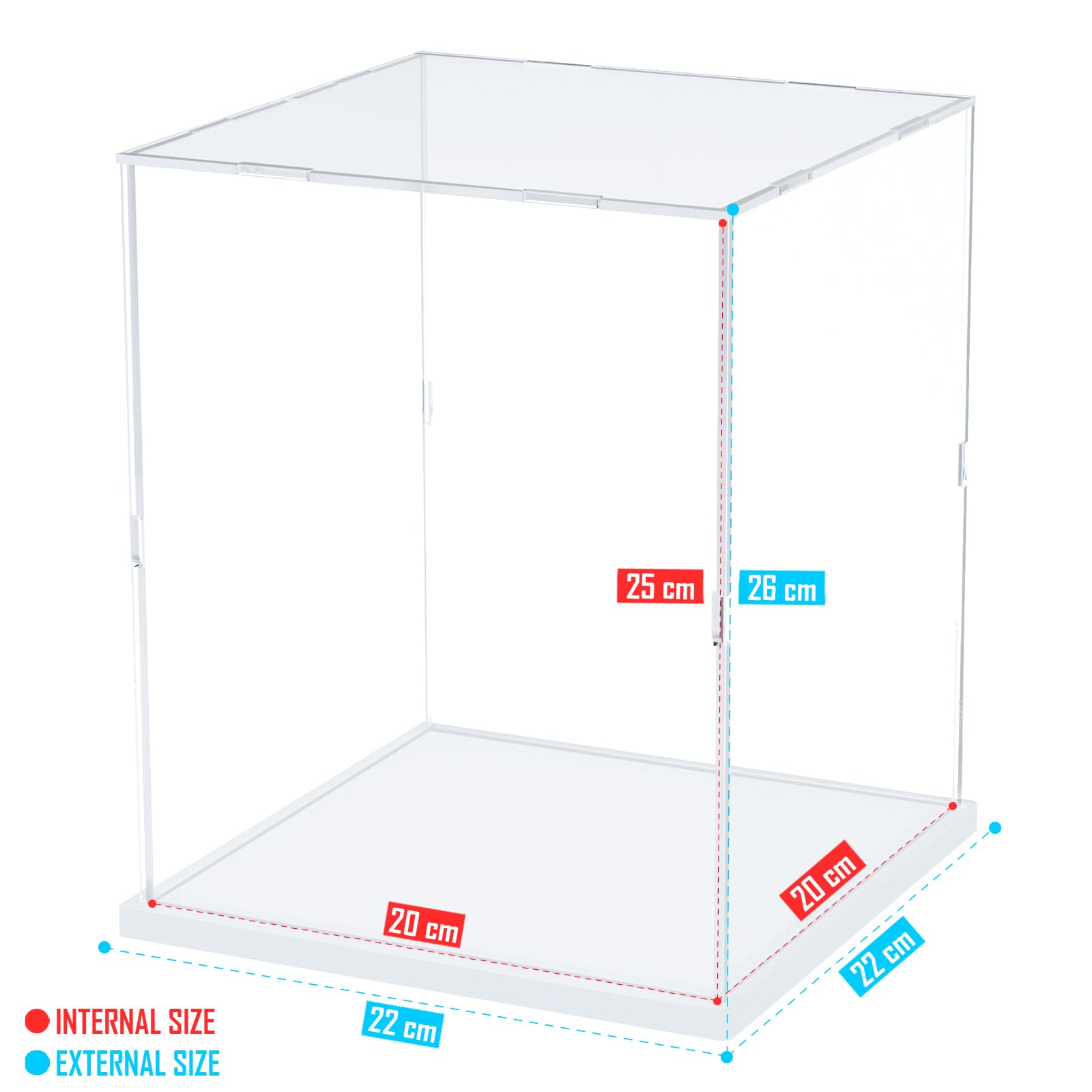 Nynelly Acrylic Display Case for Lego Star Wars Helmet Mandalorian Helmet for Lego R2D2 Models Figures