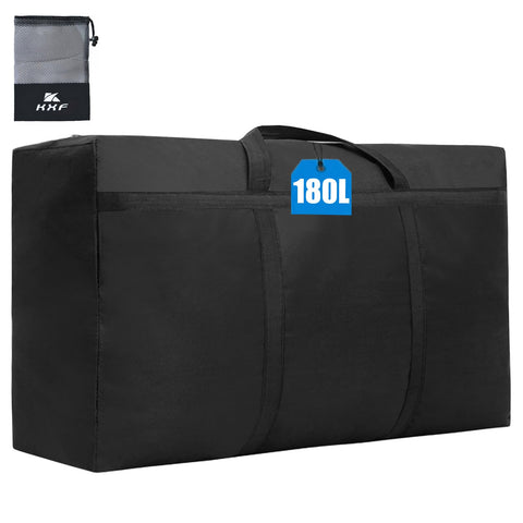 KXF 180L Extra Large Storage Bag Waterproof Heavy Duty Moving Bag Sturdy Space Saver Saving Organiser Underbed Storage Organizer Large Clothes Box