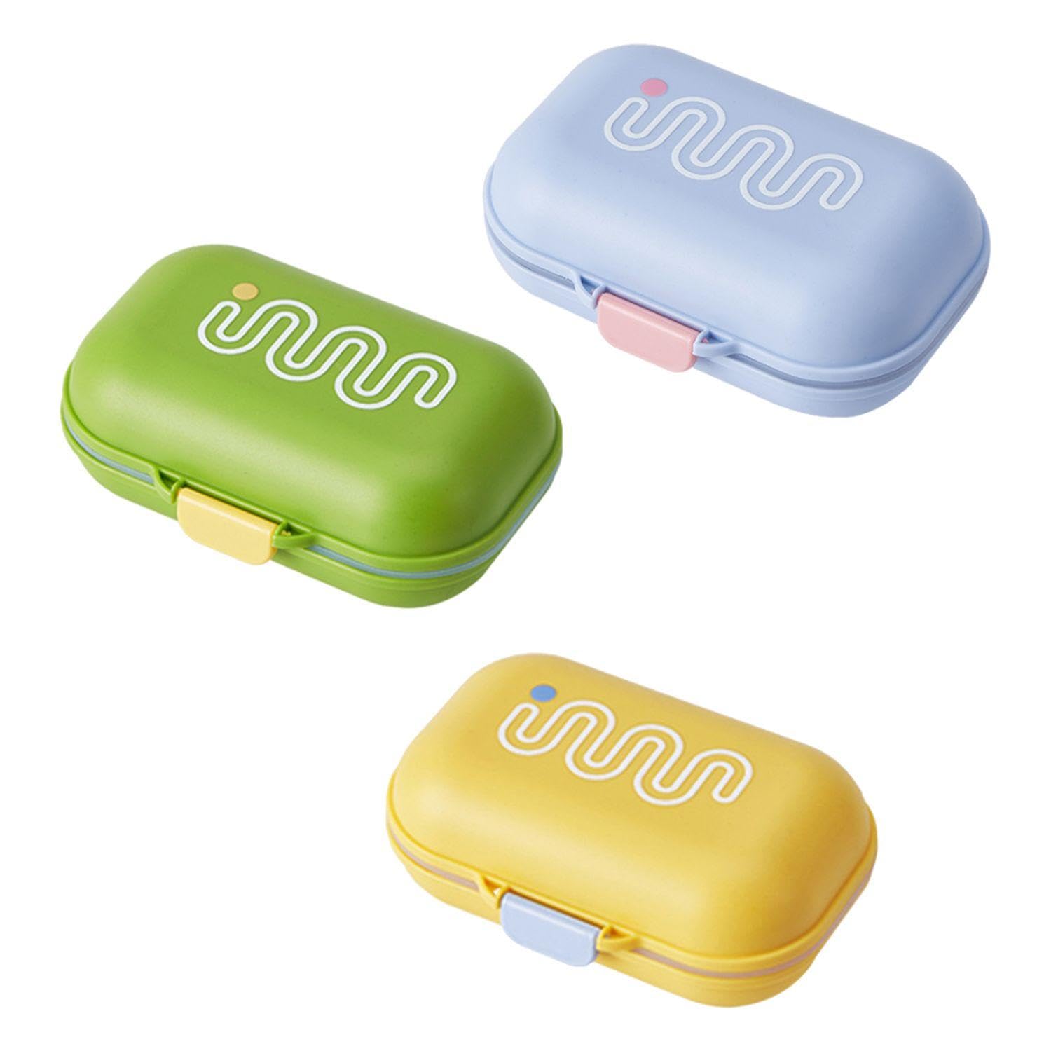 EOWVISN 3 Piece Soap Dish, Portable Soap Dish, Drain Soap Dish, Waterproof Soap Dish, Suitable For Travel, Camping, Gym, Bathroom, Etc.