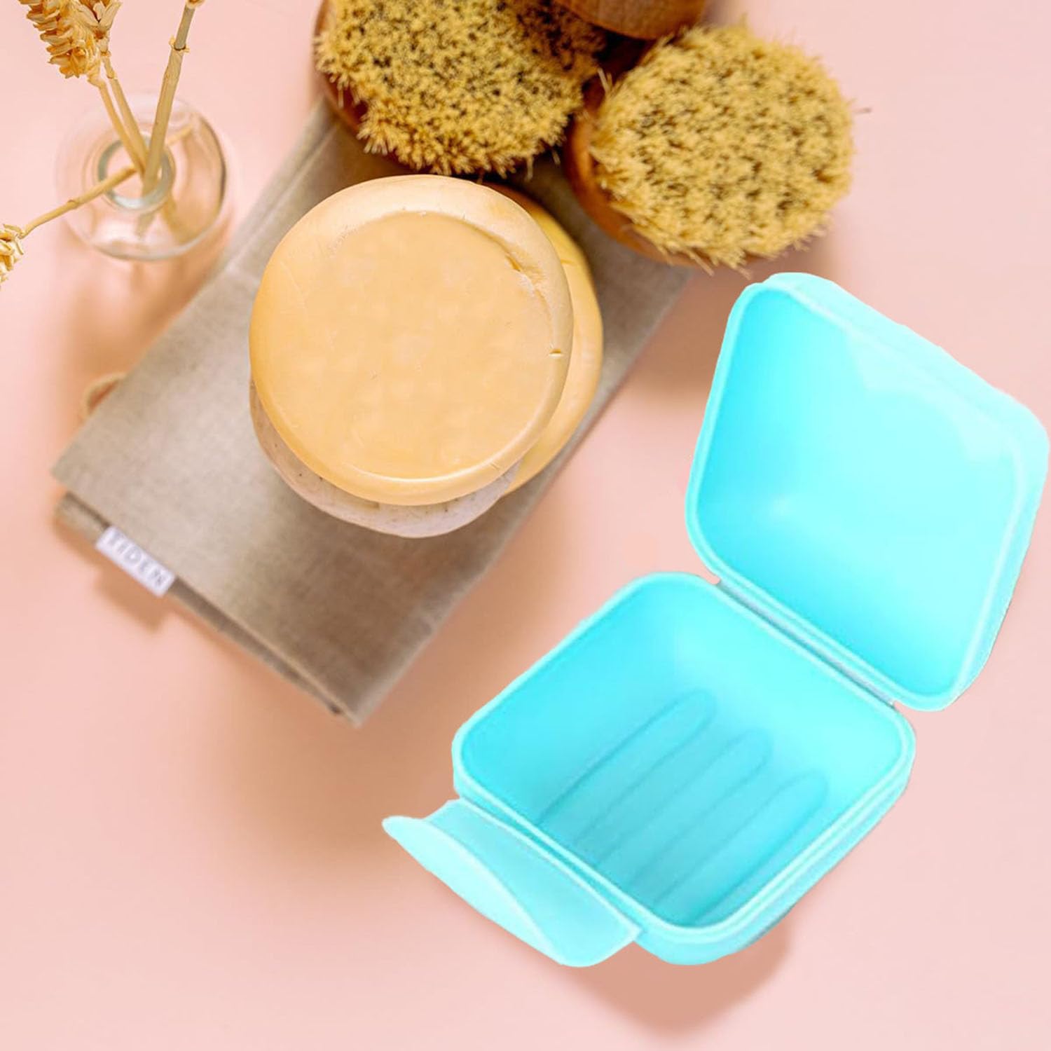 4 Pcs Travel Soap Case Soap Bar Travel Soap Dish with Lid Waterproof and Leakproof Soap Box Container Holder Closable Soap Holder for Shower Travel