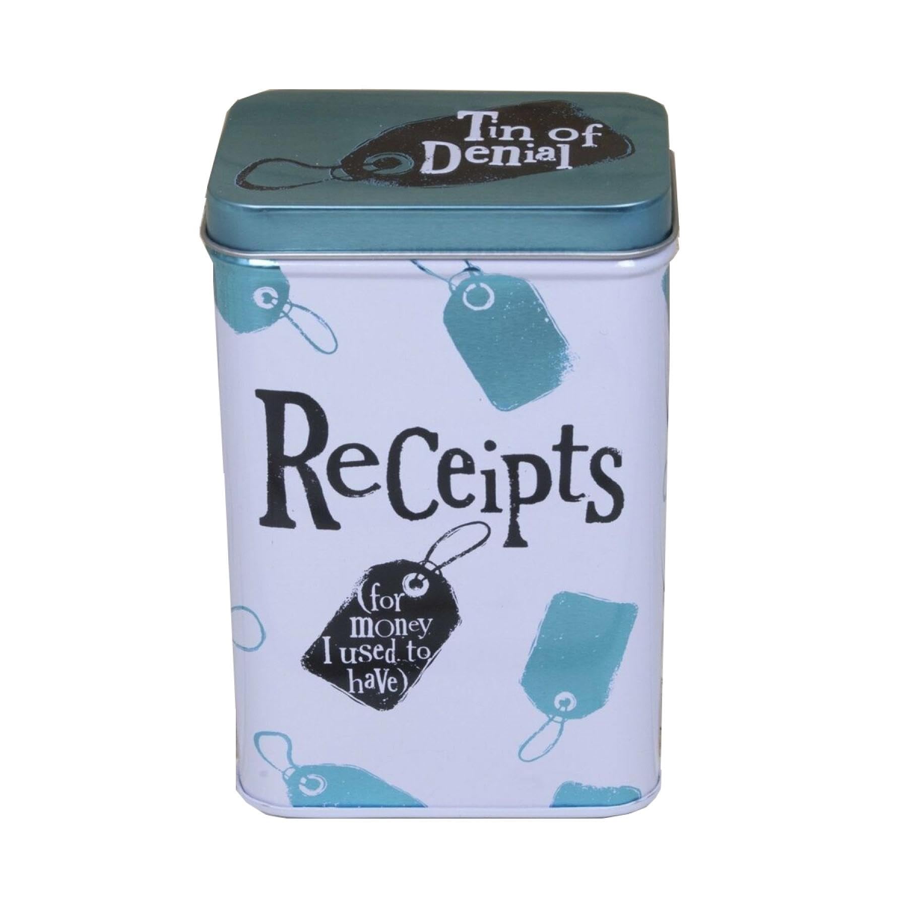 Widdle Gifts Novelty Storage Tin by The Bright Side - Receipts 0407
