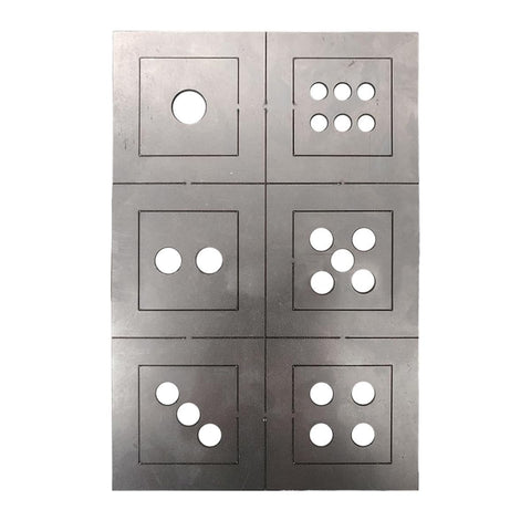 VOANZO Stainless Steel Welding Mold Welding Plate Practice Beginner Welding Practice Novice Practice Welding Sheet Dice Welding Kit Low Carbon Steel