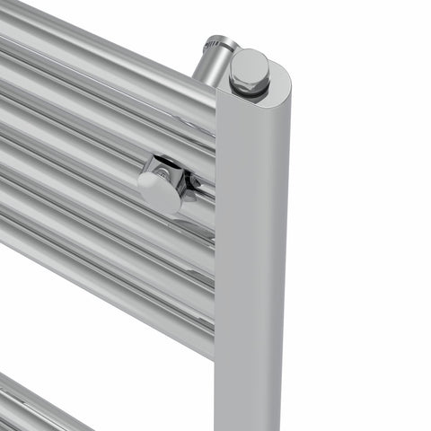 Warmehaus Straight Bathroom Heated Towel Rail Warmer 1800x500mm Chrome