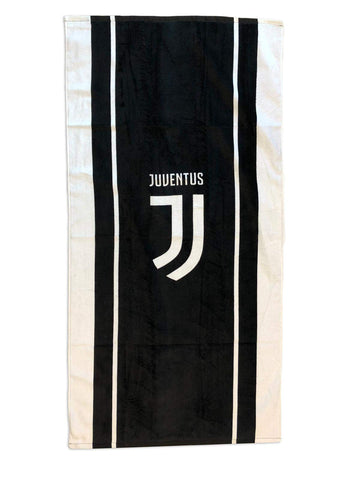Juventus Beach Towel, White/Black, 70x140