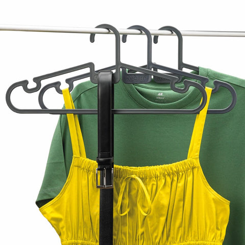 ReBorn Recycled Coat Hangers Pack of 5 Wardrobe Clothes Non Slip Made in UK