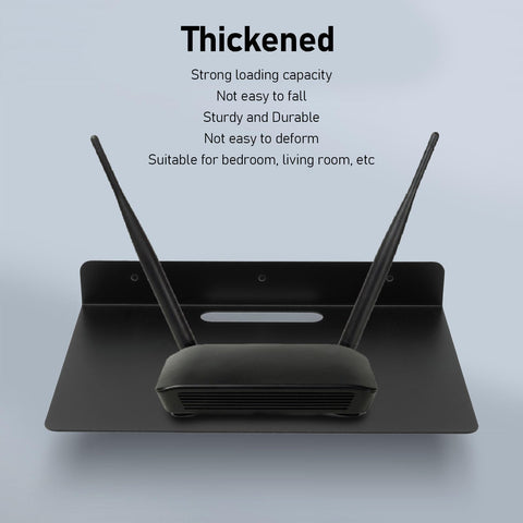 TOPINCN Floating AV Shelf Thickened Projector Router Camera Rack Mounted Box Sturdy Rack for Set Top Box Bracket Audio Visual Shelving