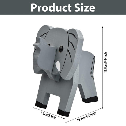 BRIOTA Elephant Shaped Glasses Holder, Animals Glasses Stand, 3D Puzzle Eye Glasses Holder Stand, Wooden Spectacle Holder