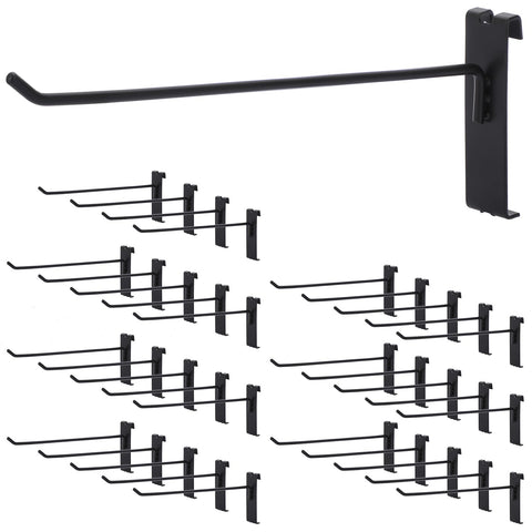 IGNPION 35Pcs Grid Panel Hooks, 20cm Retail Wall Grid Display Hooks for Display Stand Rack, Wire Grid Accessories Hangers for Shop, Garages, Workshop