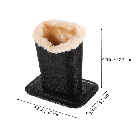Holibanna Glasses Display Stand 2 pack Lychee Stripe Eyeglass Holder with Lined Interior Portable Spectacle Holder Stand for Desk Home and Car Storage