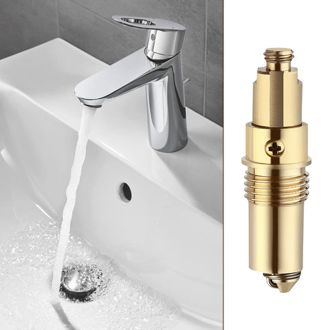 Basin Pop Up Click Clack Plug – Brass Slotted Plug Bolt Replacement for Sink Drain, Fits Most Bathroom Washbasin & Bathtub Drain Stopper