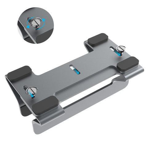Psitek Aluminum Vertical Laptop Stand Dock Holder, Adjustable Slot Width 12-42mm, Space-Saving Upright Storage for MacBook and Laptops
