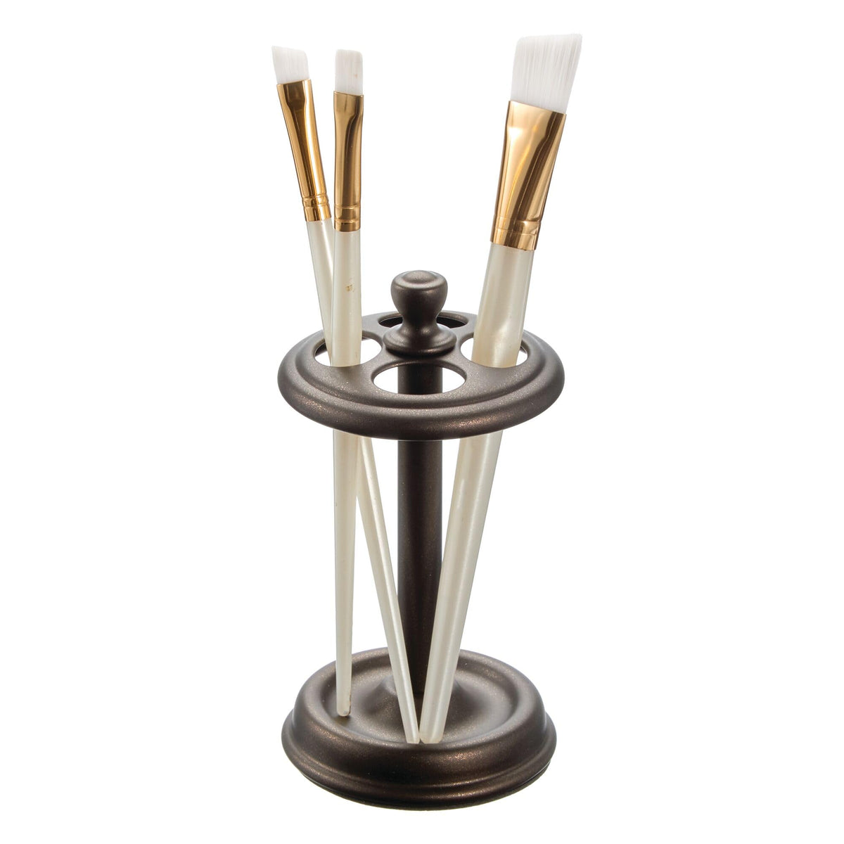 InterDesign Cup for Bathroom Organization, The York Collection, Stainless_Steel, Bronze, 3.25" x 3.25" x 5.75"