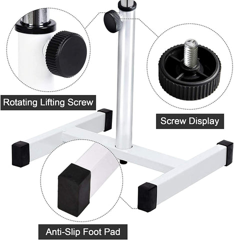 EBANKU Pedicure Foot Rest Stand Stool Salon Spa Beauty Footrest Home Pedicures Adjustable Seat Height Technician Nail Equipment (White)