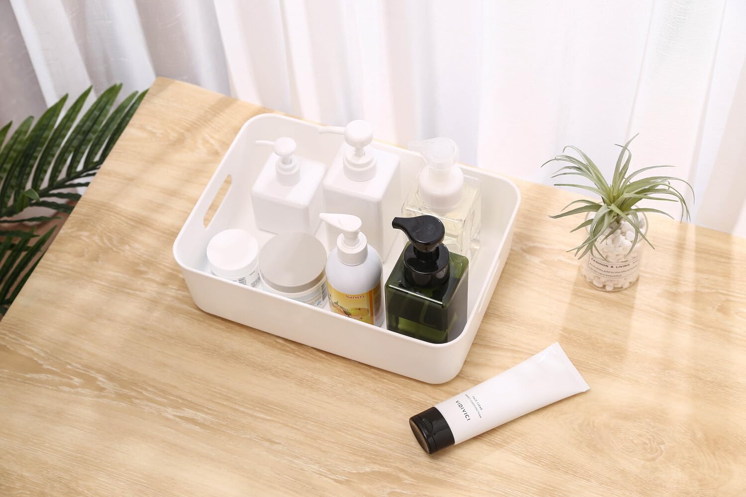 BigTron Storage Bin with Handle-Kitchen Pantry, Bathroom Vanity, Laundry, Health,Refrigerator and Beauty Product Supply Organizer