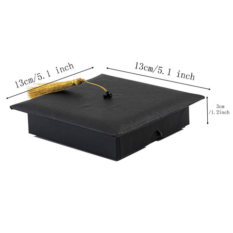 APLUSWER Graduation Gift Box with Tassel Class of 2026 Black Graduation Cap Box For Presents