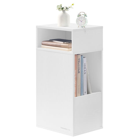 SONGMICS HOME Slim Bedside Table, Snapsemble Superfast Assembly
