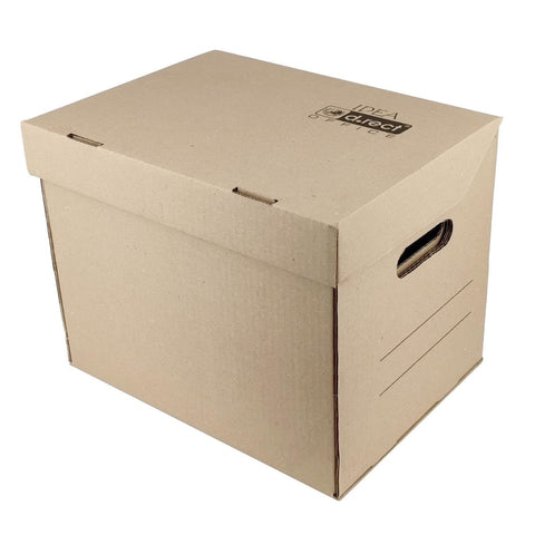 D.RECT Archive Box Cardboard A4 Idea Set of 6 Brown