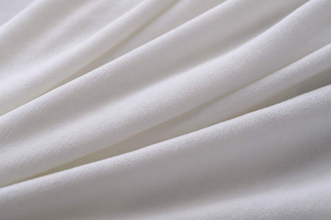 Meigeh Bed Headboard Cover Velvet Headboard Slipcovers Stretch Headboard Protector Headboard Cover for single double king size beds White