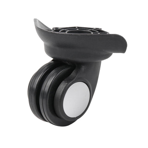 BQLZR 8x9.1x7cm Black Plastic Swivel Suitcase Caster Luggage Wheels Replacement Left&Right DIY with 4 Holes