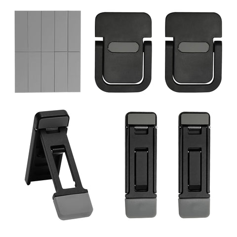 MAIXINNEW 4 Pcs Keyboard Riser Feet, Laptop Riser Feet Hidden Black, Mini Laptop Stand Foldable